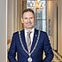 portret burgemeester Michel Rog met ambtsketen